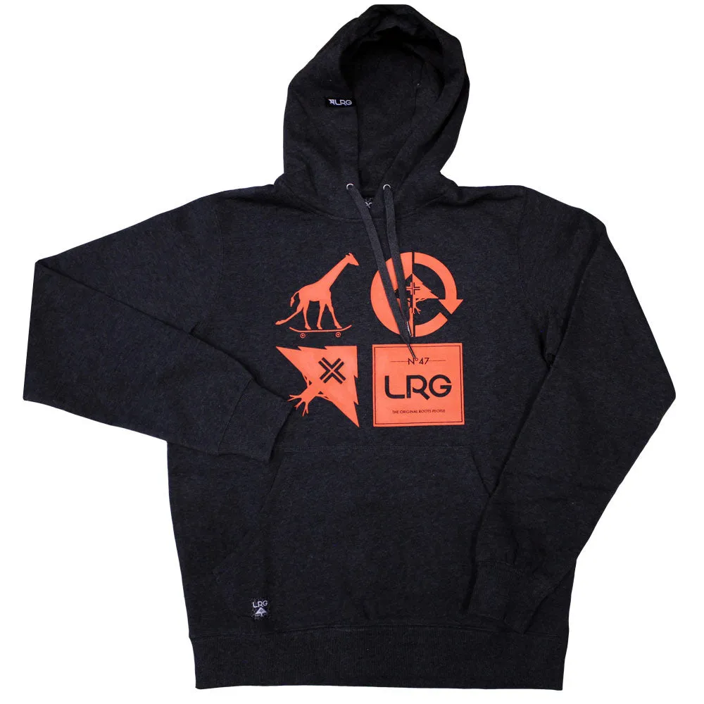 Lrg RC Logo Mash Up Pullover Hoodie Black Heather