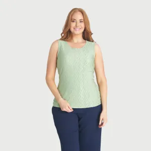 Maeve Dusty Sage Sleeveless Top