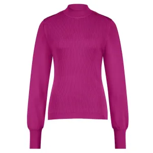 Magenta pullover Nadia shiny