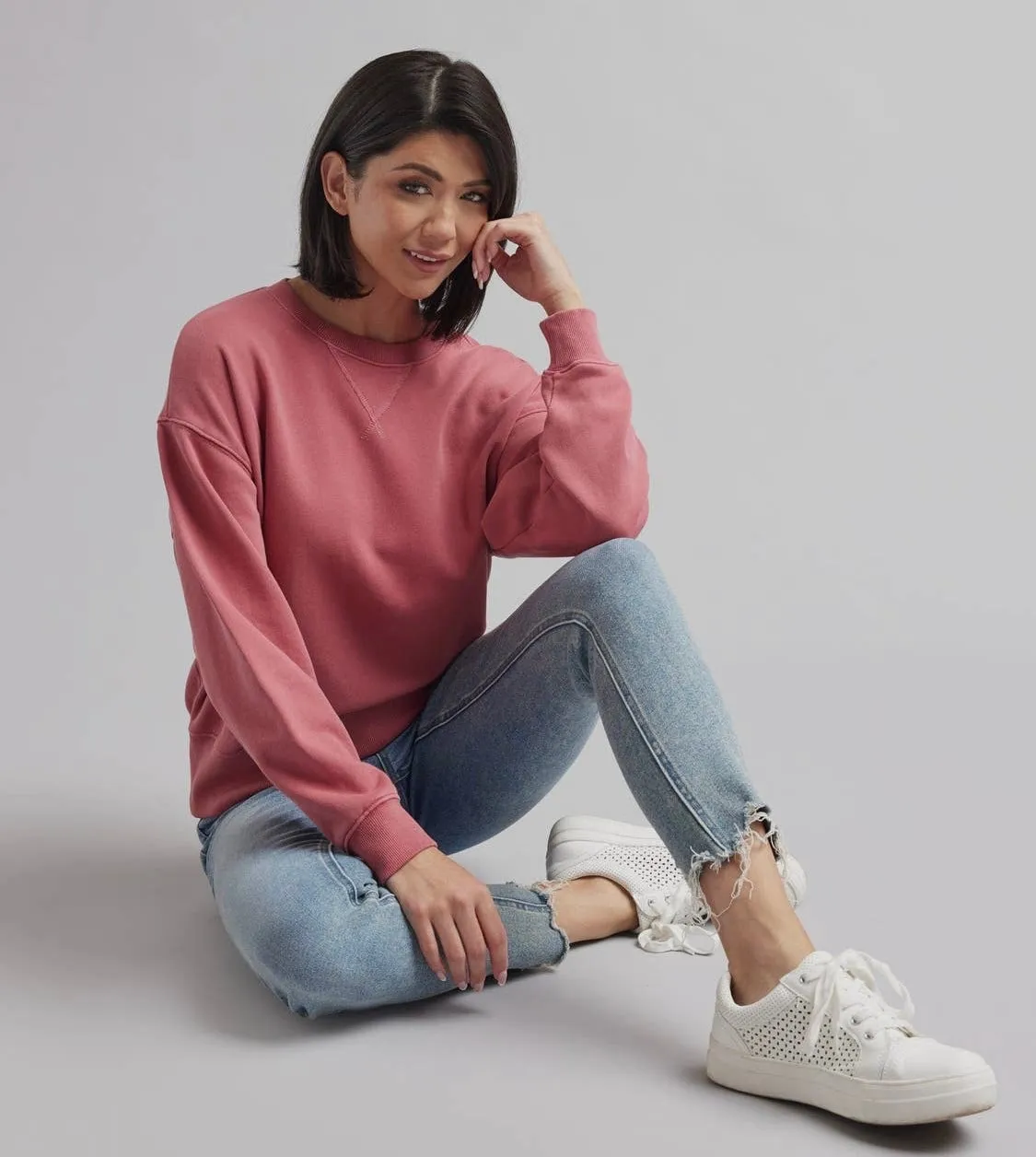 Mauve Crewneck Pullover | Downeast