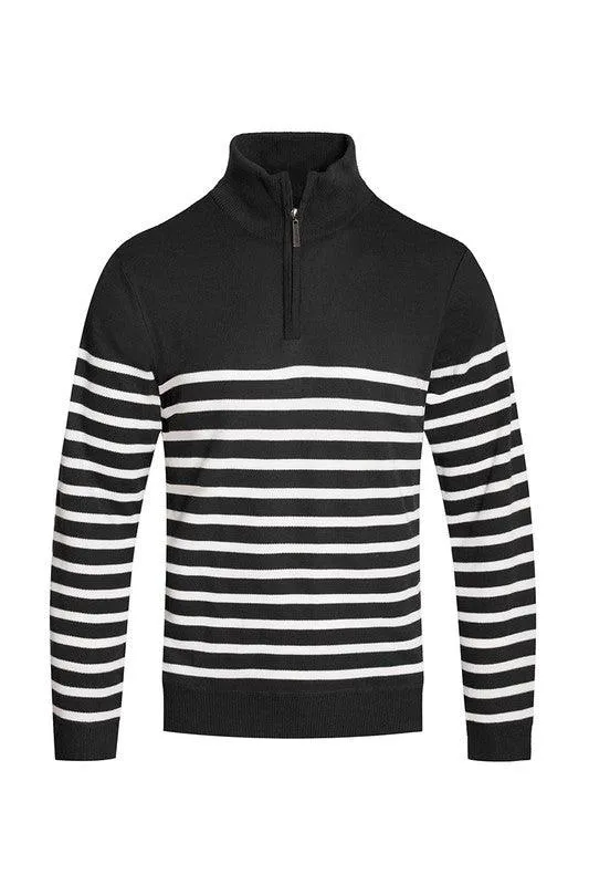 Mens Pullover Sweaters Quarter Zip