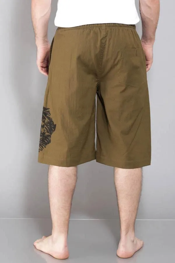 Men's Rastafari African Lion Cotton Shorts