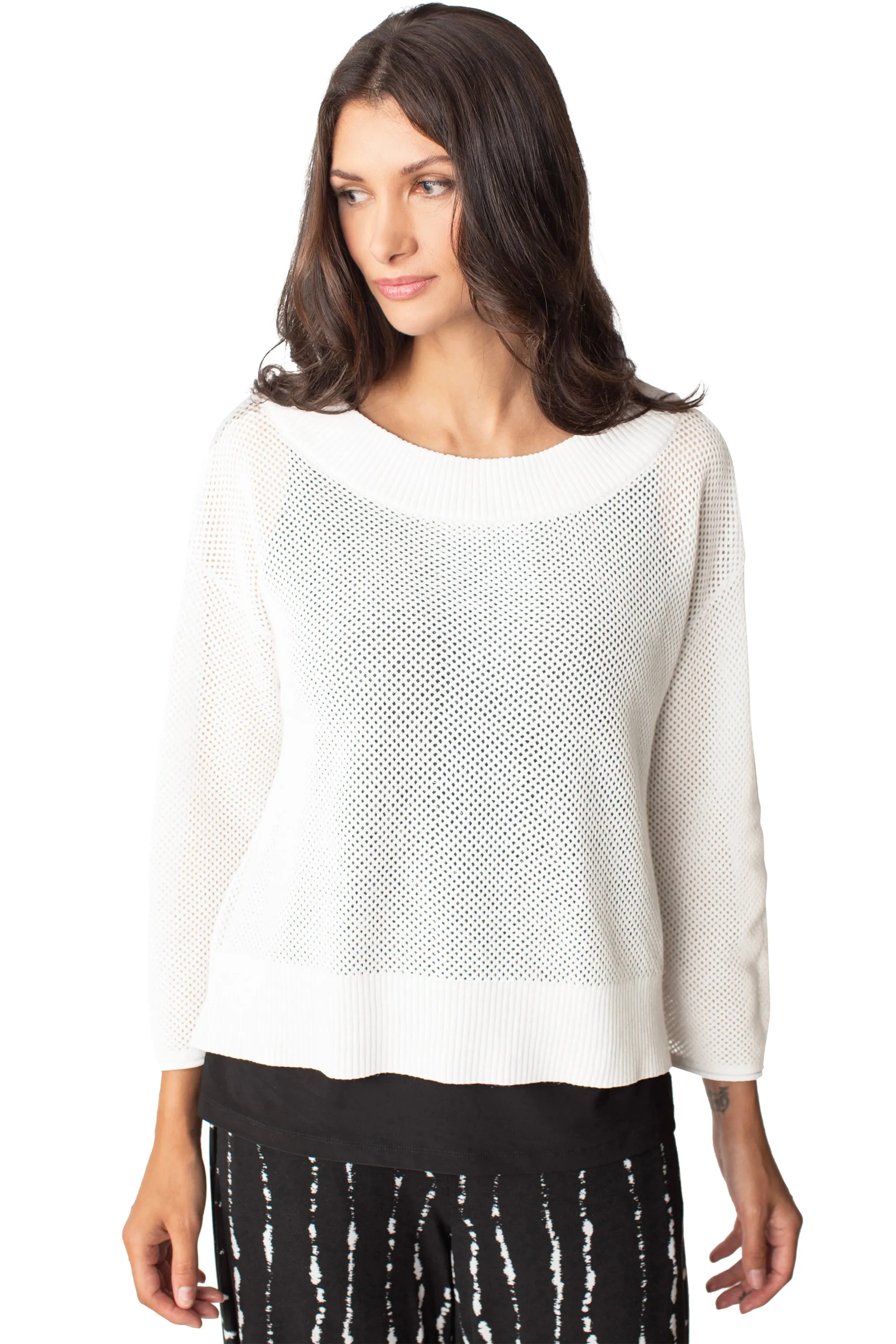 Mesh Stitch Topper Sweater