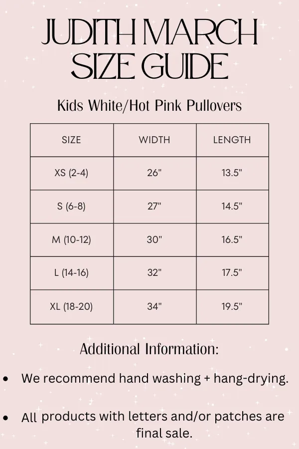 MINI KIDS PINK BOW WHITE PULLOVER