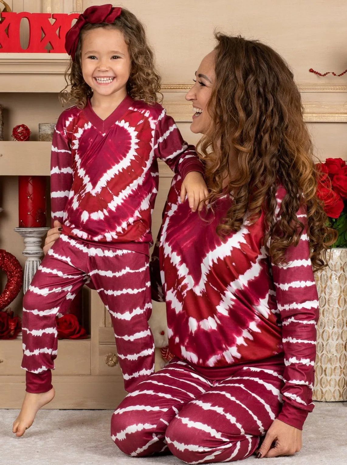 Mommy And Me Tie Dye Love Loungewear Set