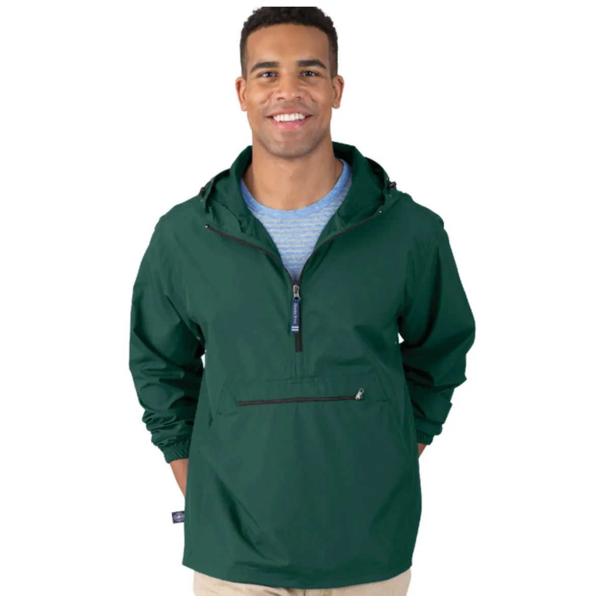 MONOGRAM FORREST GREEN ADULT  RAIN PULLOVER