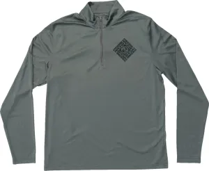 Moose Racing Spin Sync Quarter Zip Pullover Grey