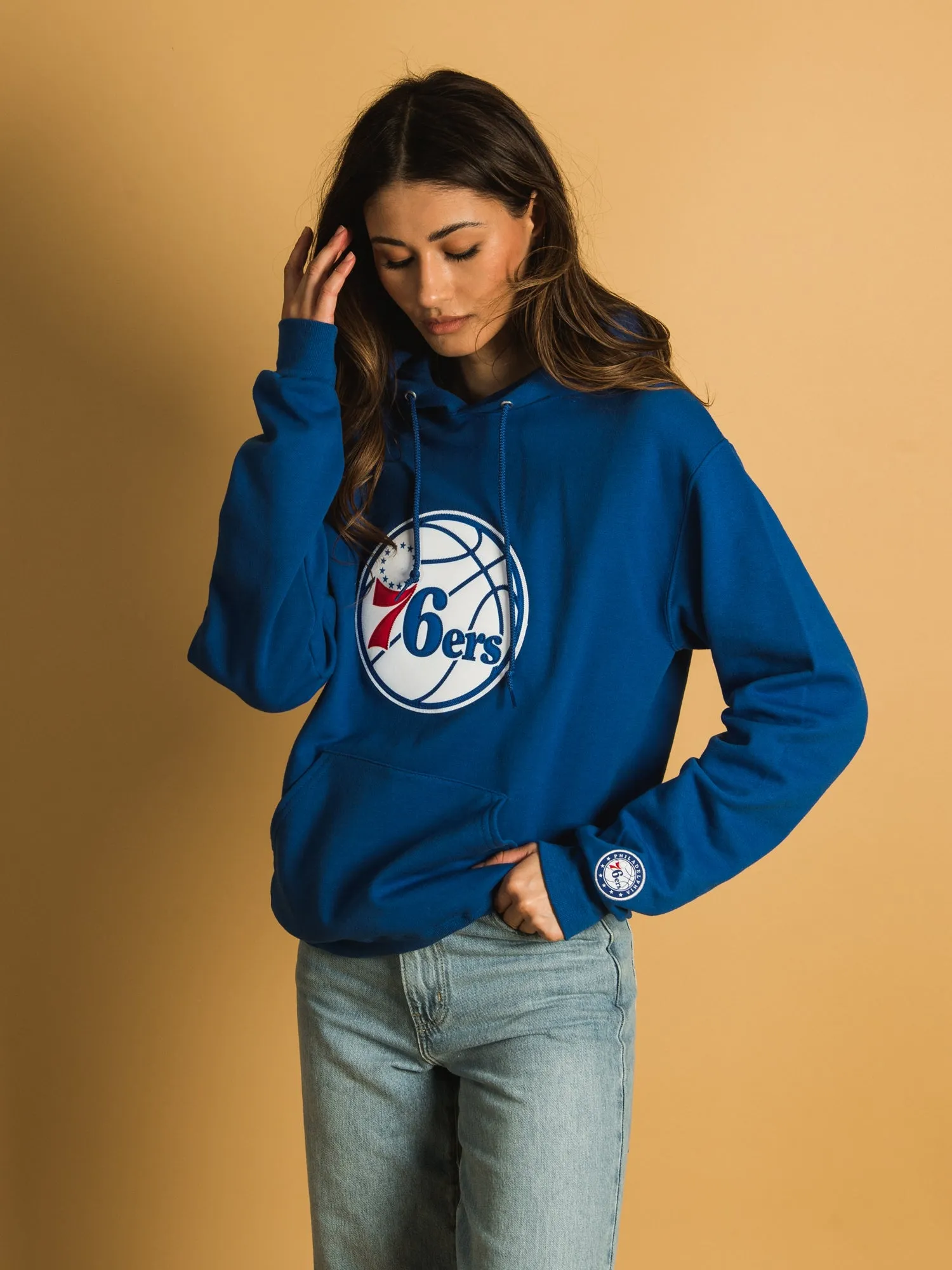 NBA PHILADELPHIA 76ERS EMBROIDERED HOODIE