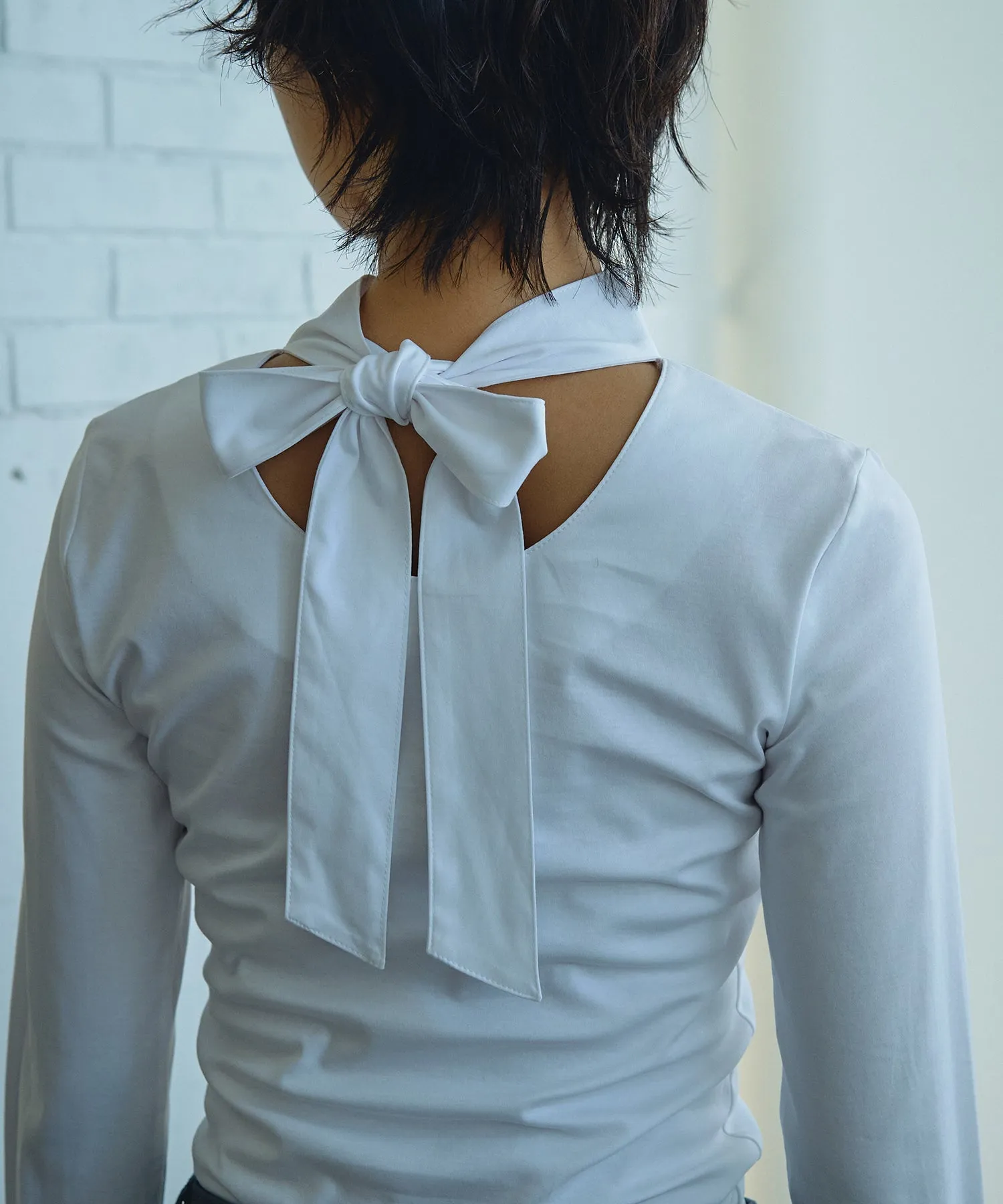 Neck Ribbon Tops