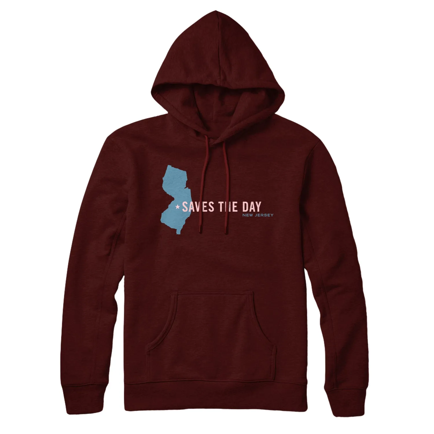 New Jersey • Maroon • Pullover Hoodie