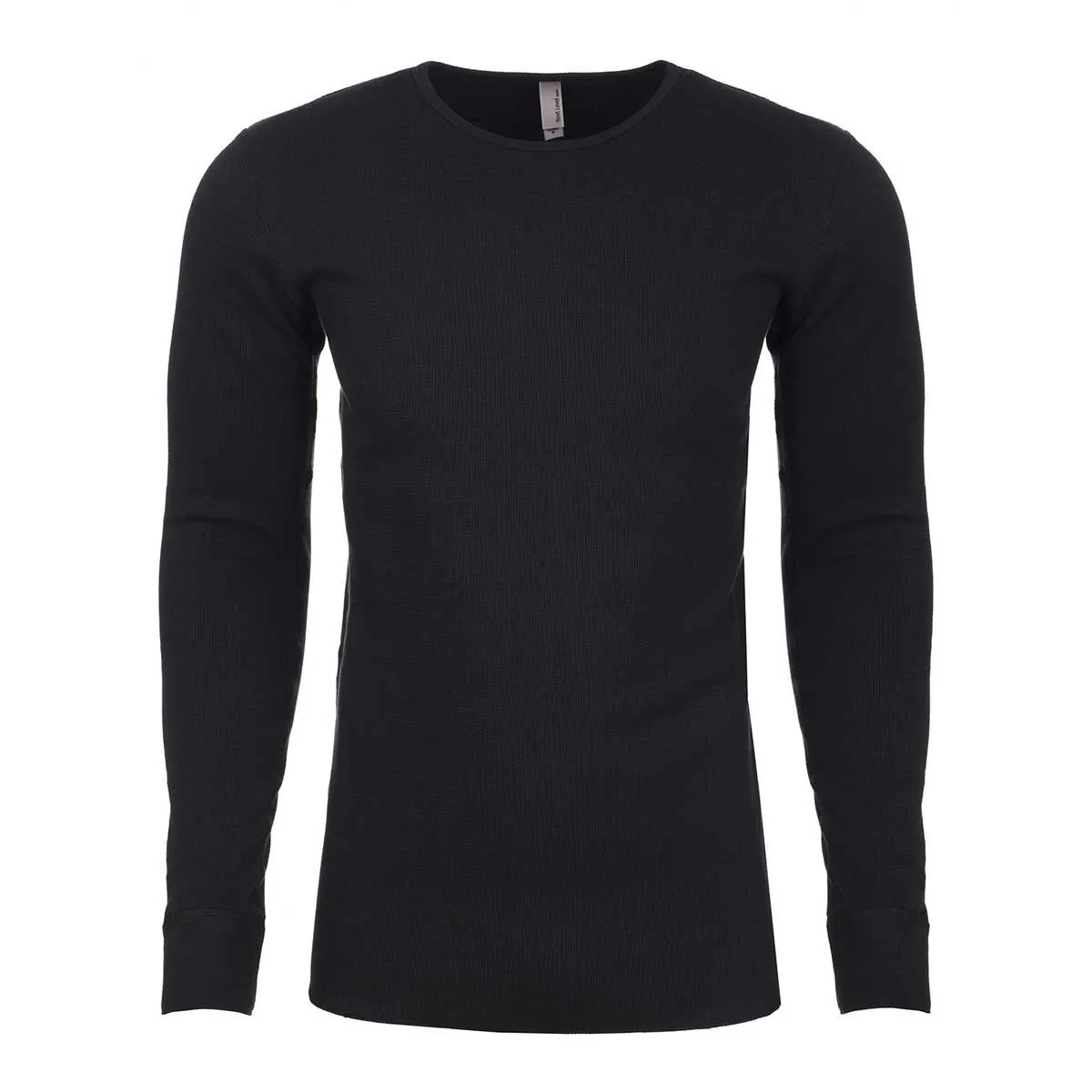 Next level Men's Black Blended Thermal Tee