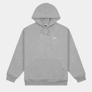 NIKE SB PULLOVER SKATE HOODIE - DARK GREY HEATHER/WHITE