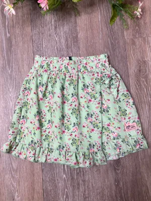 NON Green Floral Wrap Skort