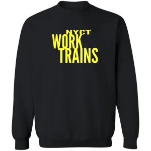 NYCT Work Trains T-Shirt Pullover Sweatshirt (black)