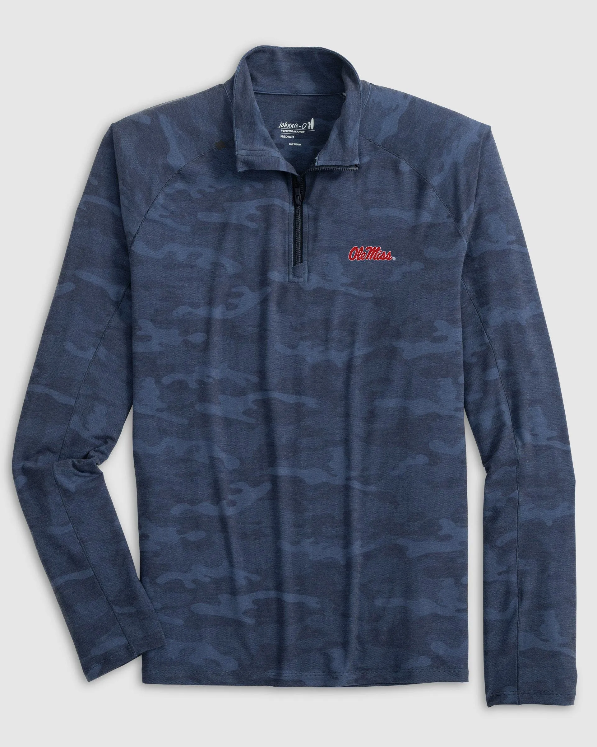 Ole Miss Patton Performance Camo 1/4-Zip Pullover