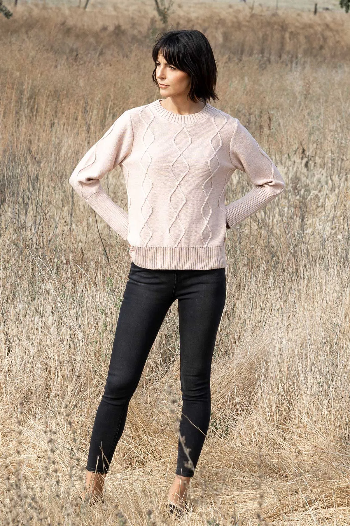 Organic Cotton Cable Pullover