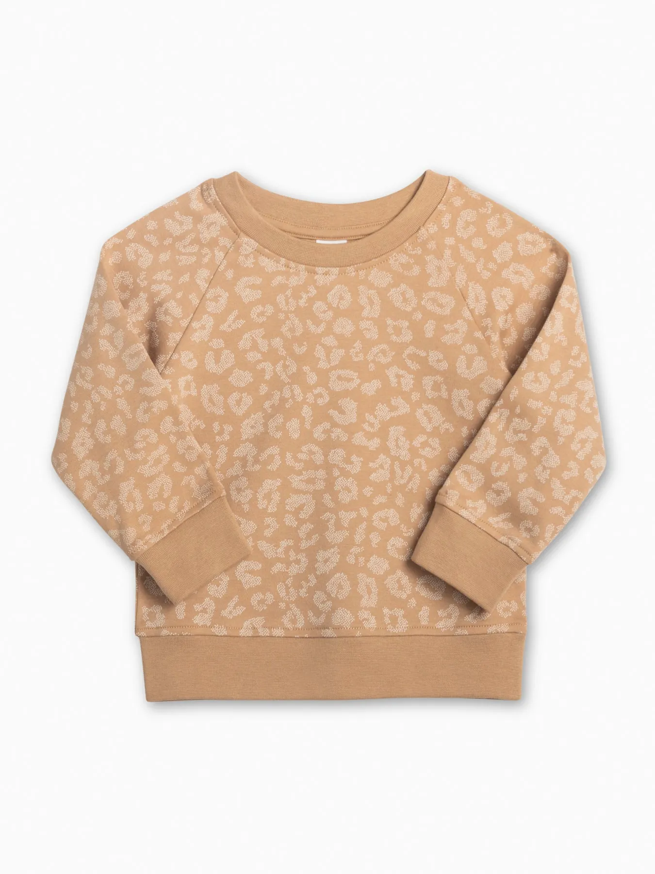 Organic Portland Pullover - Tan Leopard