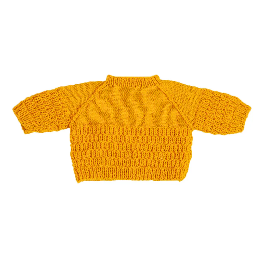 Organic Wool  |  Pullover  |  Day Lily - 0-1 Month