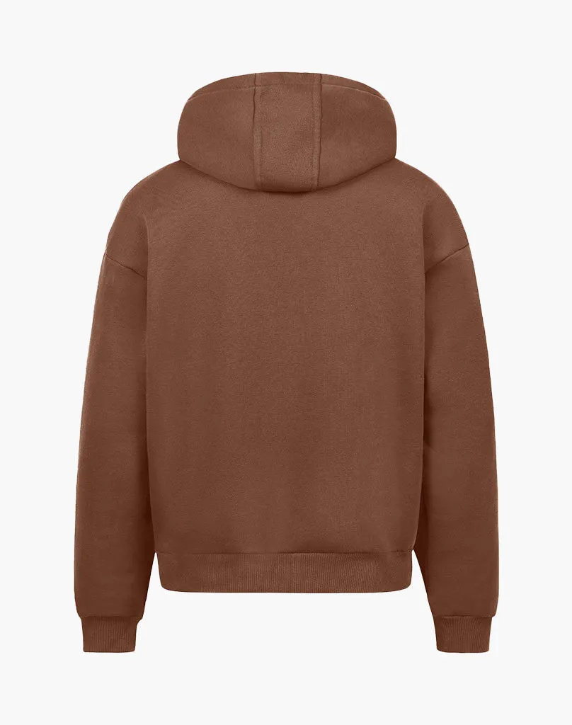 ORIENTAL HOODIE (COFFEE BROWN)