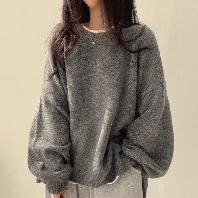 Over-Sized Crew Neck Pullover