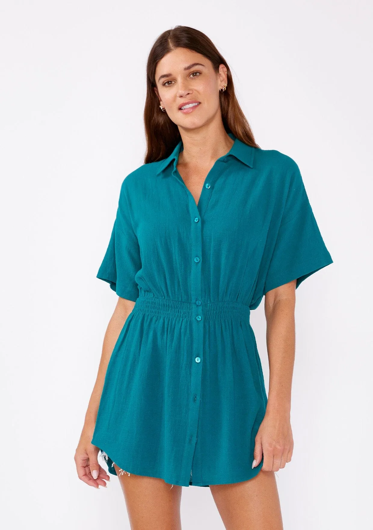 Palladia Smocked Tunic Top