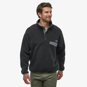 Patagonia Synchilla Snap-T Pullover - Black With Forge Grey