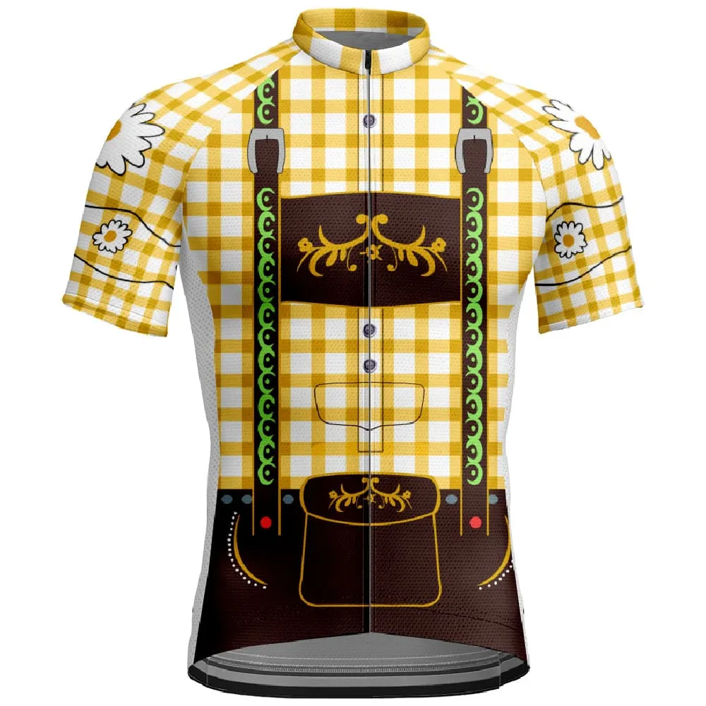 Pattern Men's Cycling Shirt Mesh Breathable