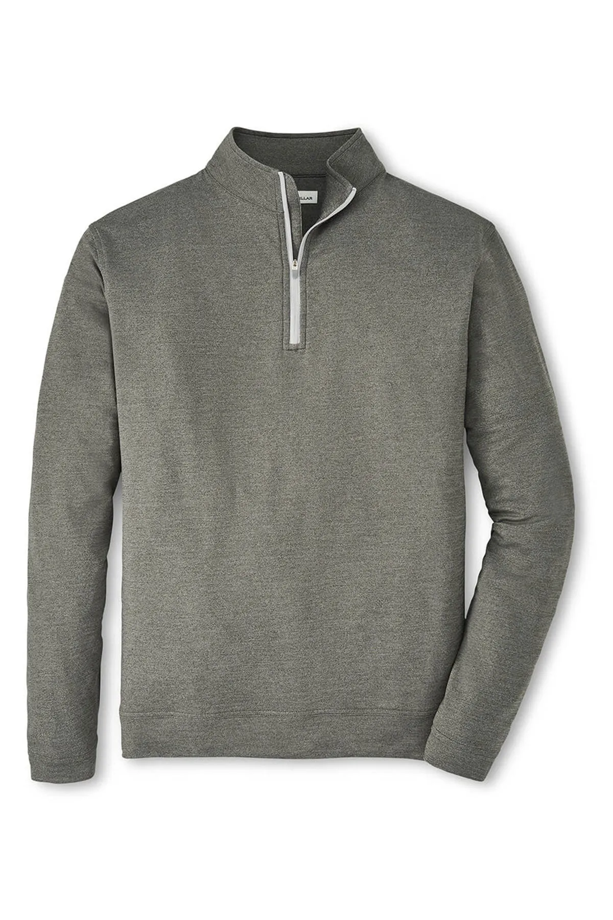 Peter Millar Perth Melange Quarter-Zip, Smoke [GuidePoint Security]