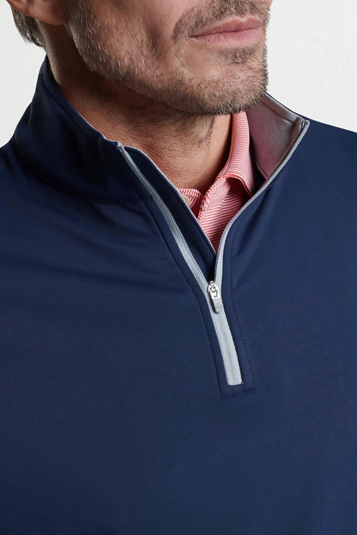 Peter Millar Perth Stretch Quarter-Zip, Navy [GuidePoint Security]