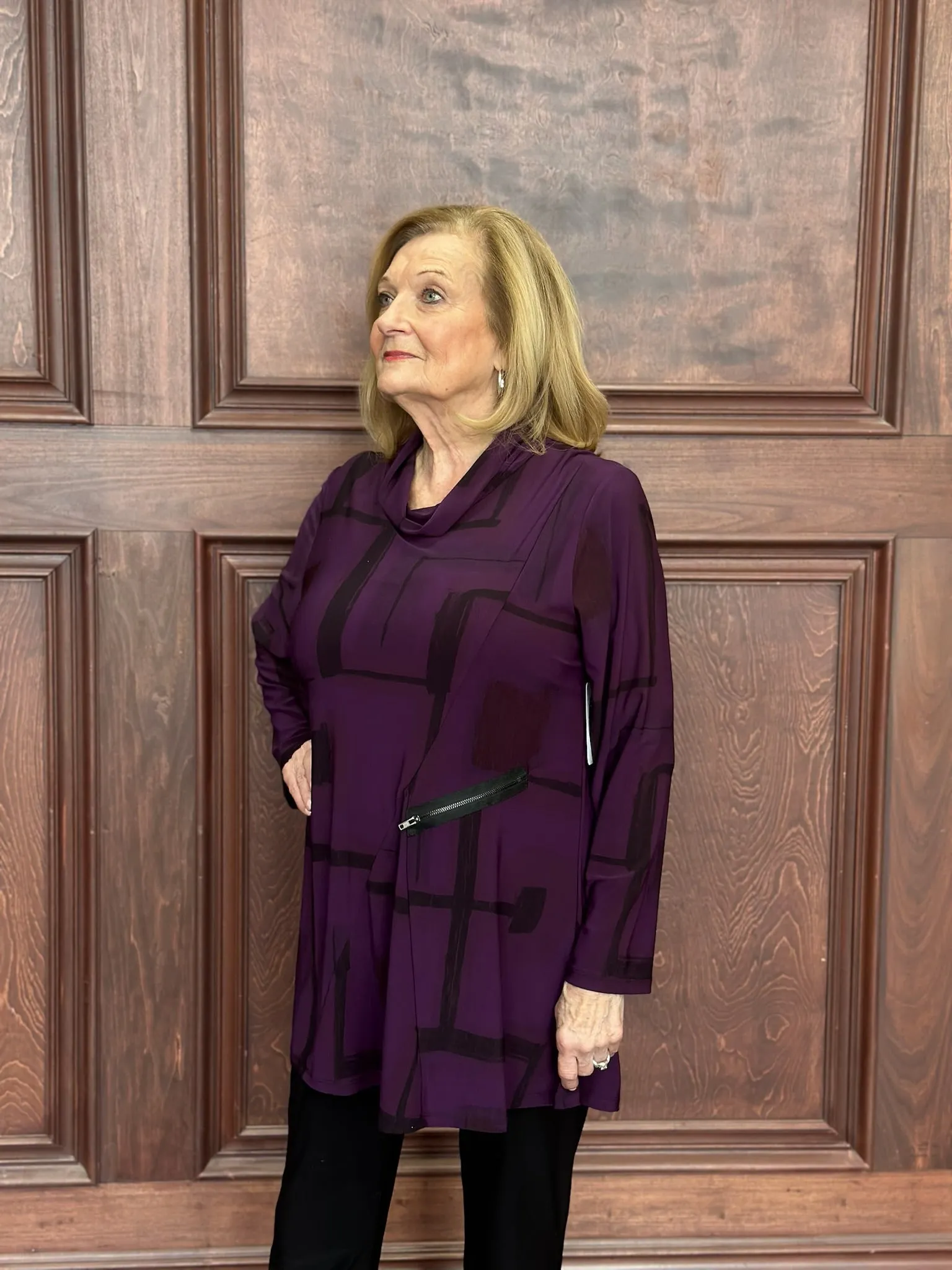 Plum Passion Zipper Tunic