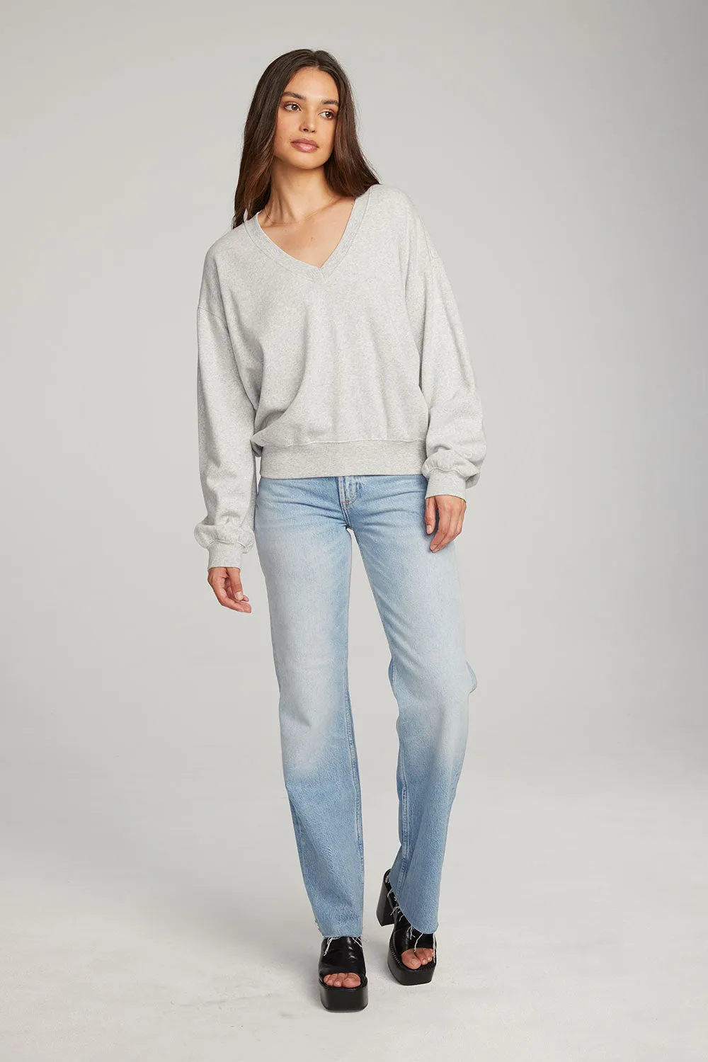 Poppy heather Grey Pullover