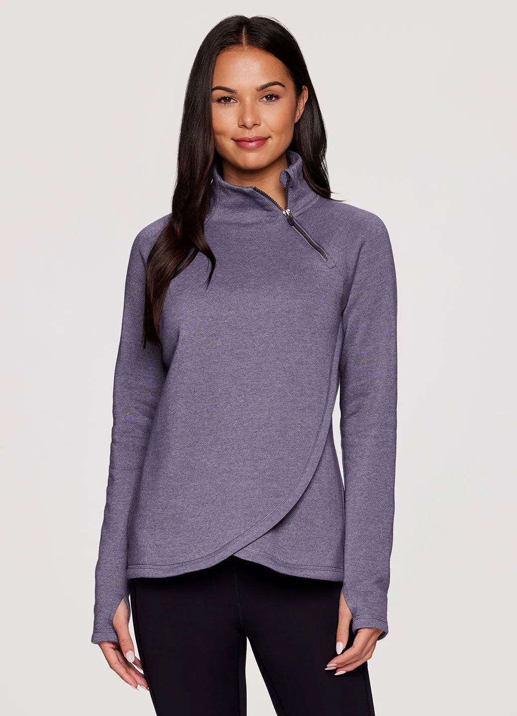 Prime Ready To Roll Fleece Zip Mock Neck Pullover