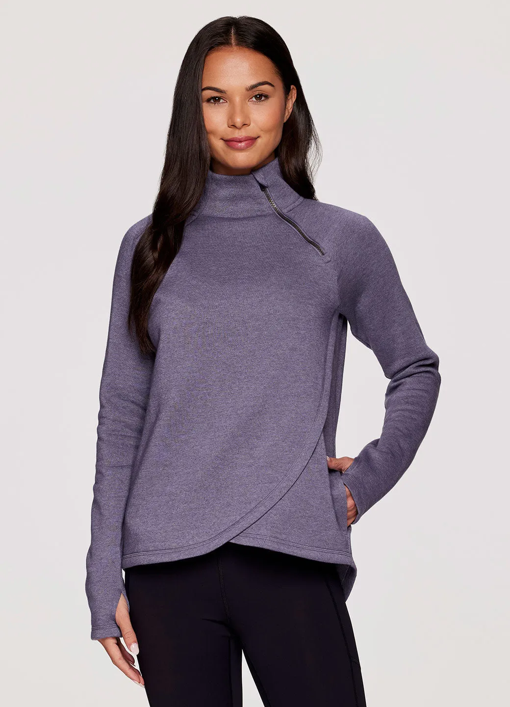 Prime Ready To Roll Fleece Zip Mock Neck Pullover