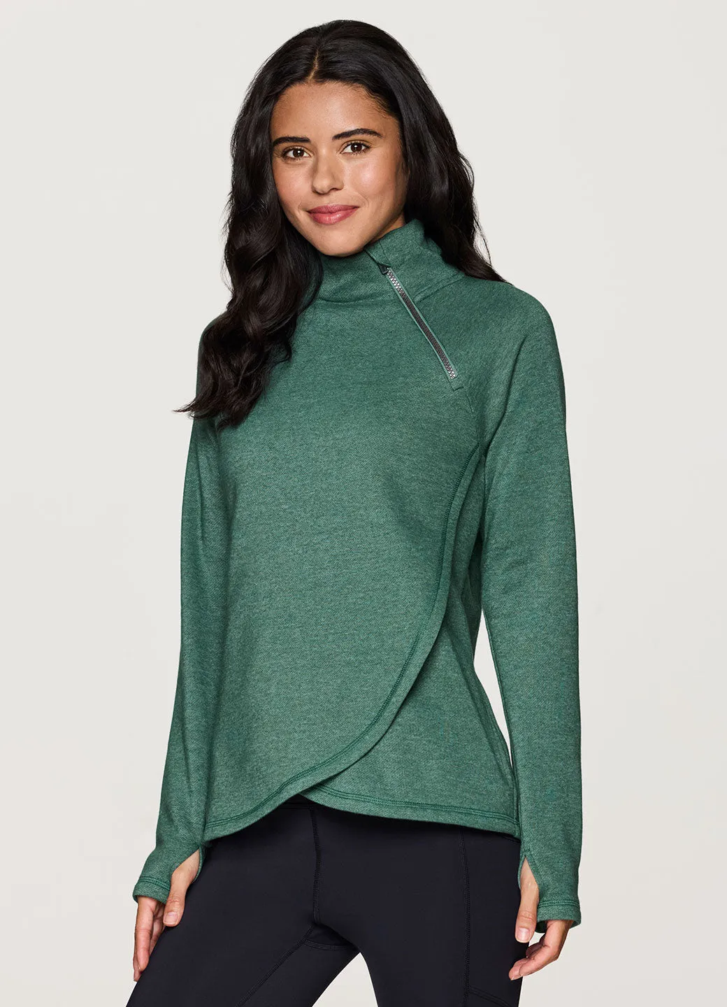 Prime Ready To Roll Fleece Zip Mock Neck Pullover