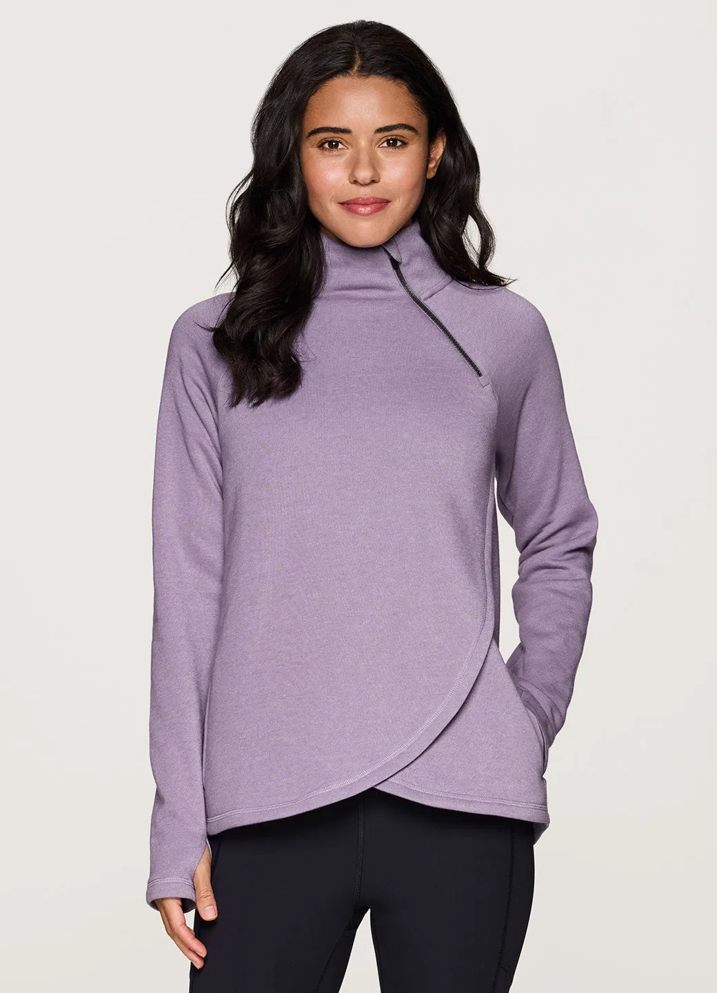 Prime Ready To Roll Fleece Zip Mock Neck Pullover