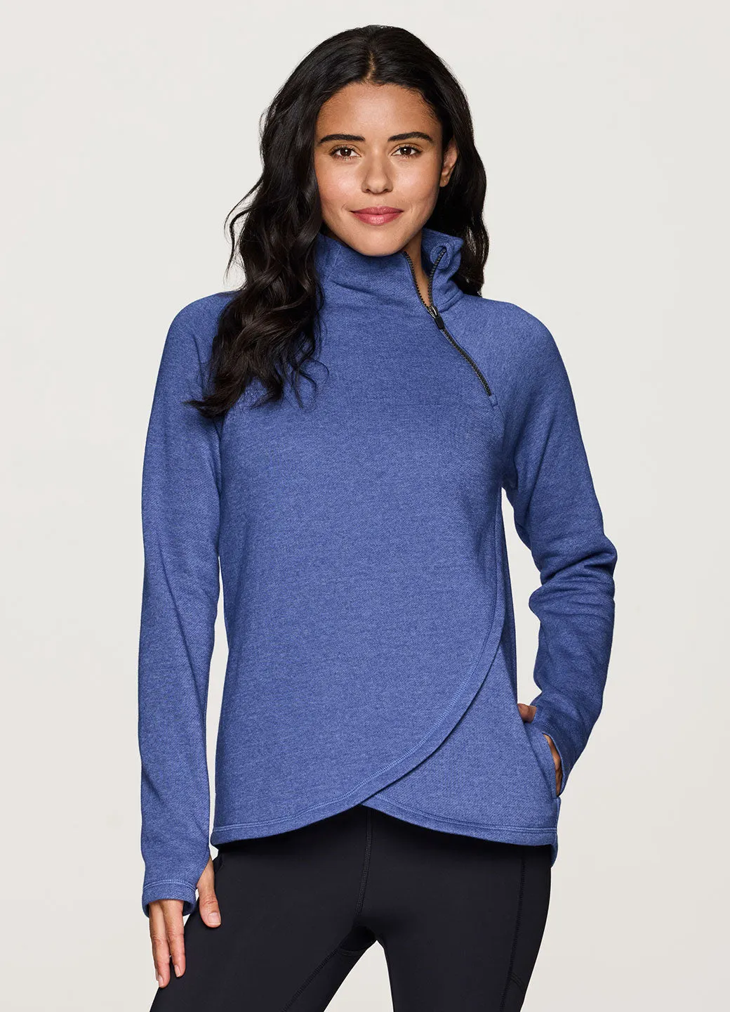 Prime Ready To Roll Fleece Zip Mock Neck Pullover