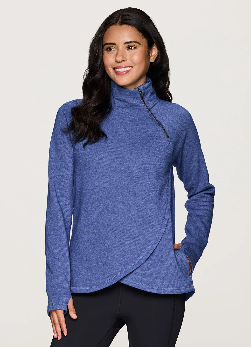 Prime Ready To Roll Fleece Zip Mock Neck Pullover