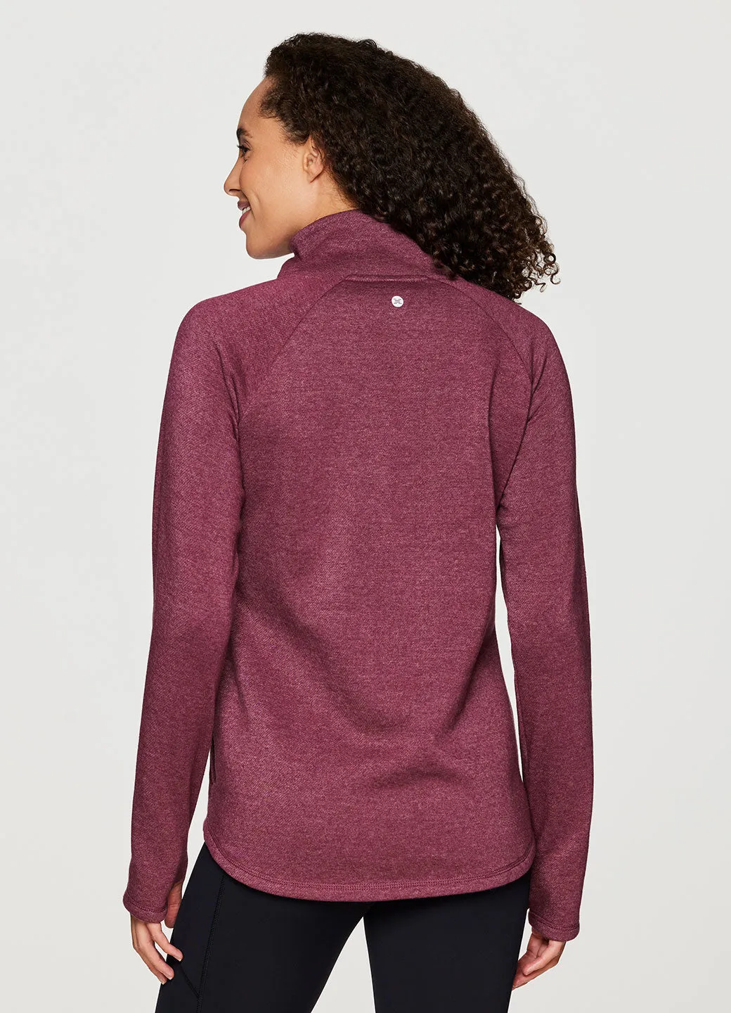 Prime Ready To Roll Fleece Zip Mock Neck Pullover