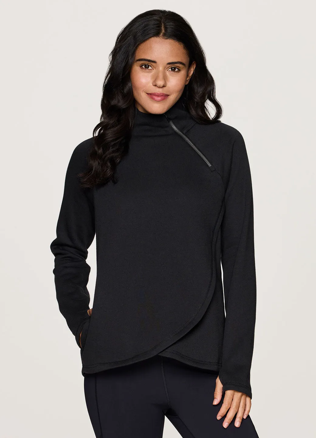 Prime Ready To Roll Fleece Zip Mock Neck Pullover