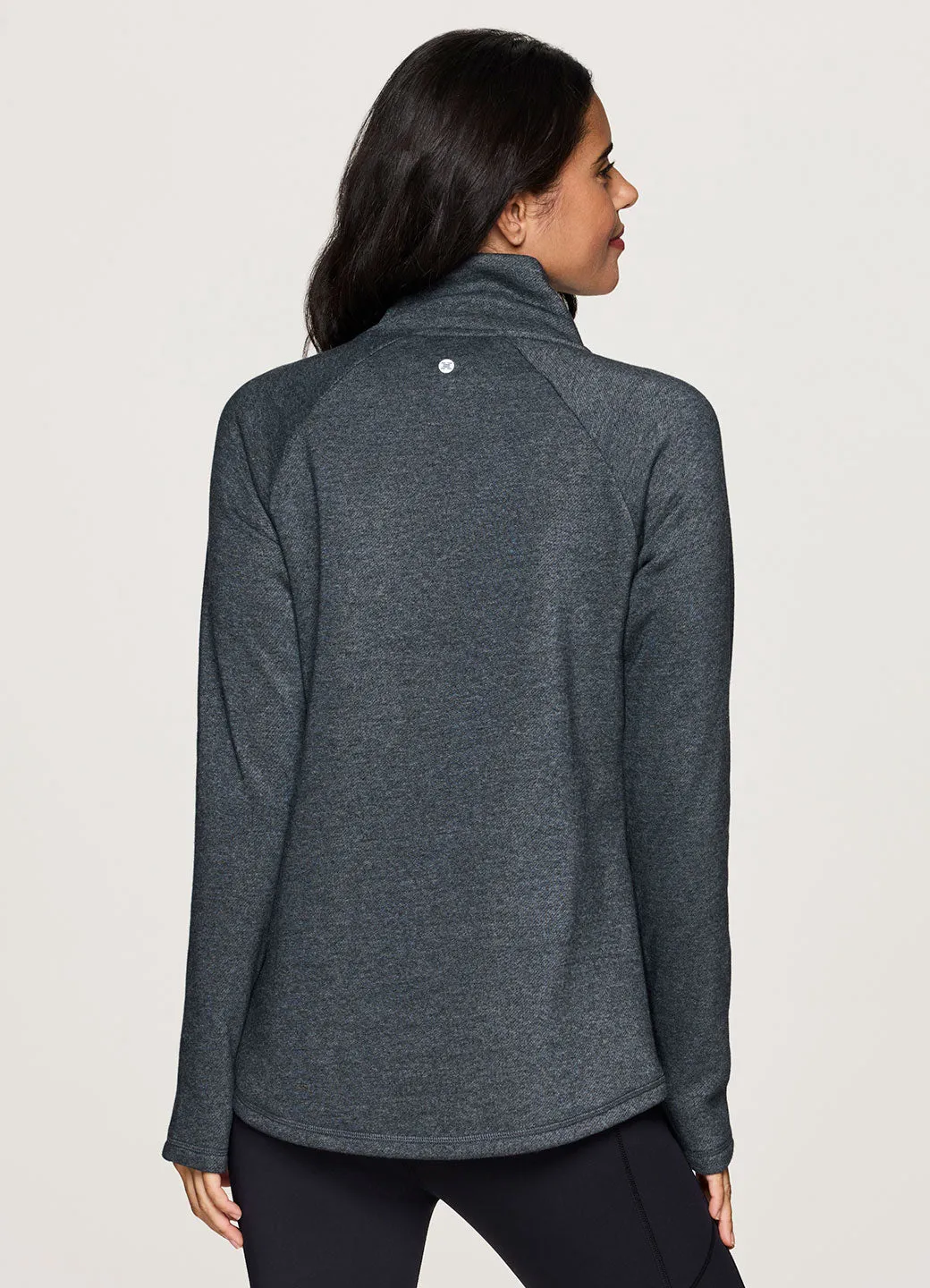 Prime Ready To Roll Fleece Zip Mock Neck Pullover