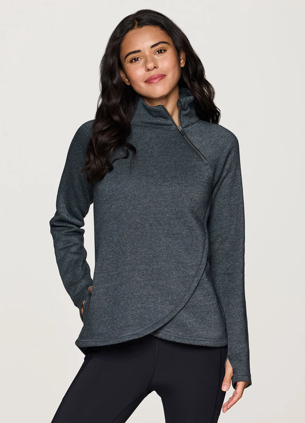 Prime Ready To Roll Fleece Zip Mock Neck Pullover