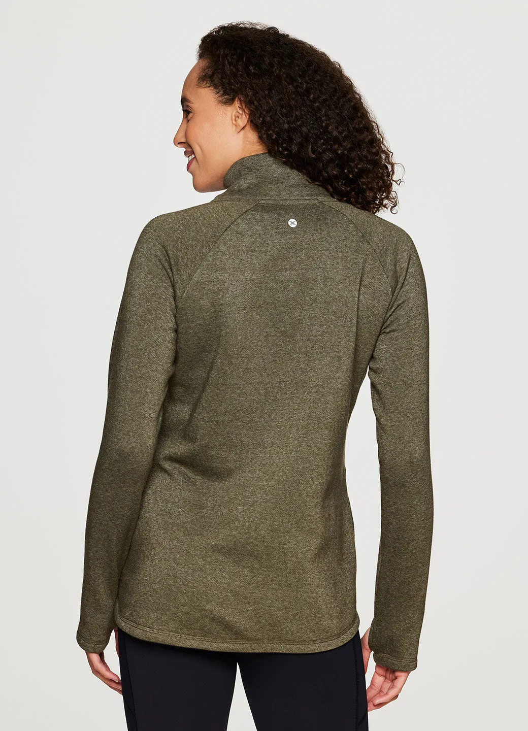 Prime Ready To Roll Fleece Zip Mock Neck Pullover