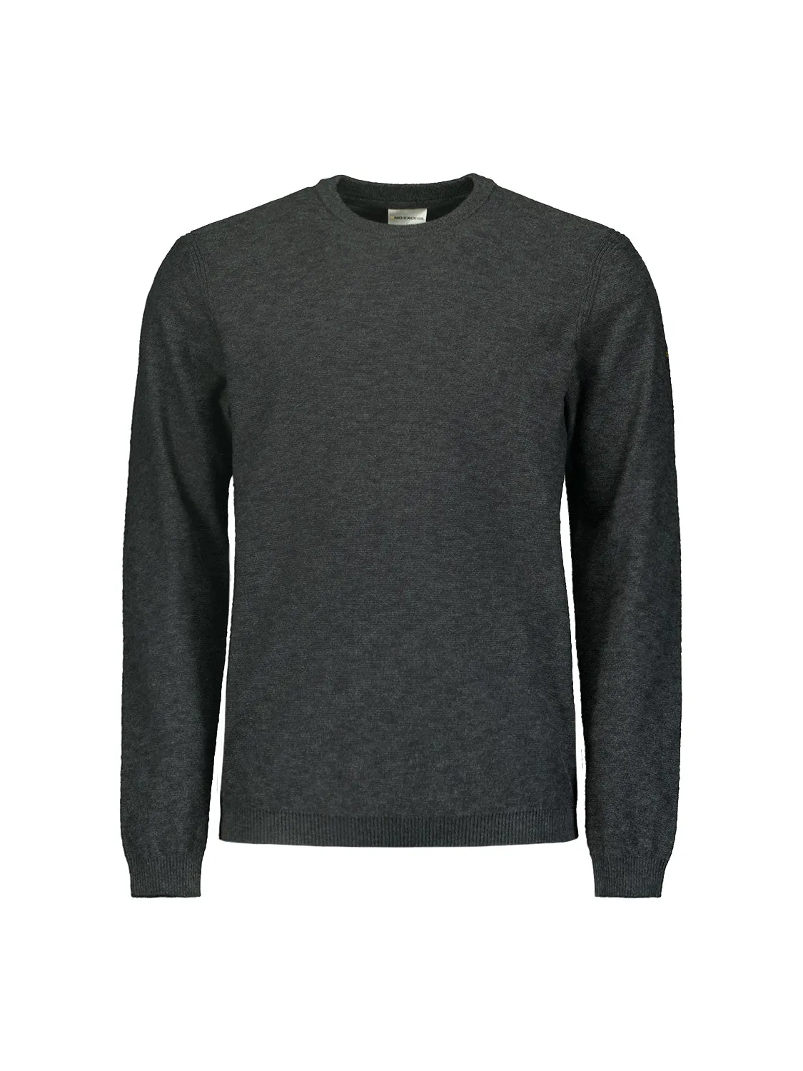 Pullover Crewneck 2 Coloured Melange | Dark Steel