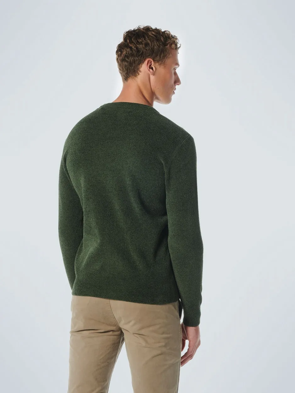 Pullover Crewneck Ribknit Super Soft | Dark Green