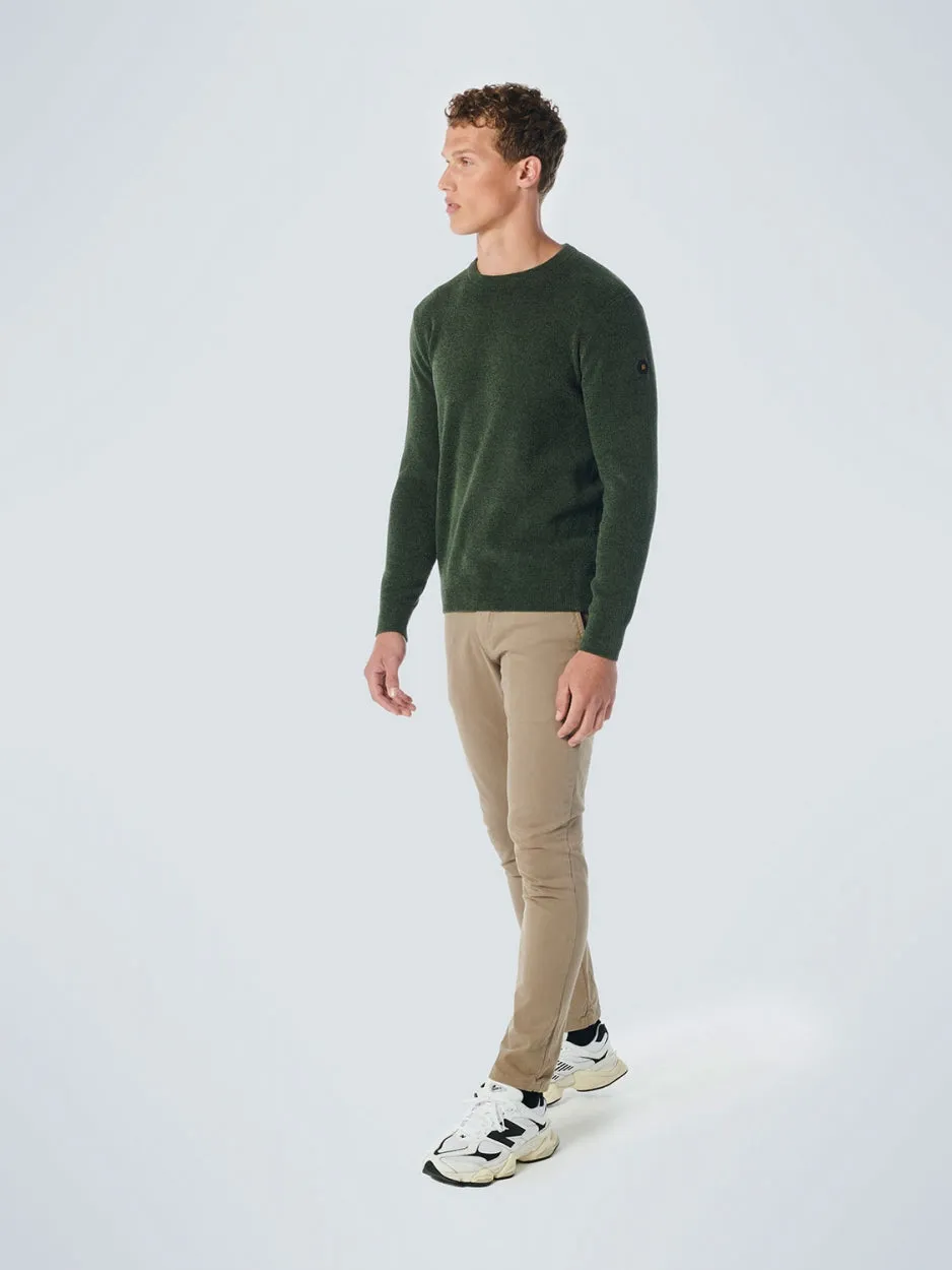 Pullover Crewneck Ribknit Super Soft | Dark Green