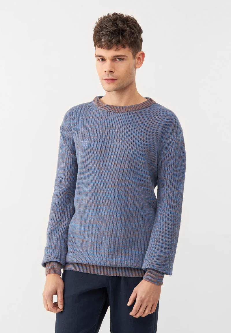 Pullover GBAIDEN beige/blue melange | Givn