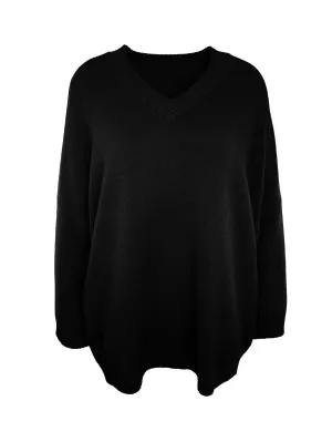 Pullover Hanna V-Neck schwarz