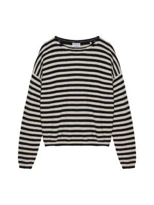 Pullover Soft stripe Schwarz