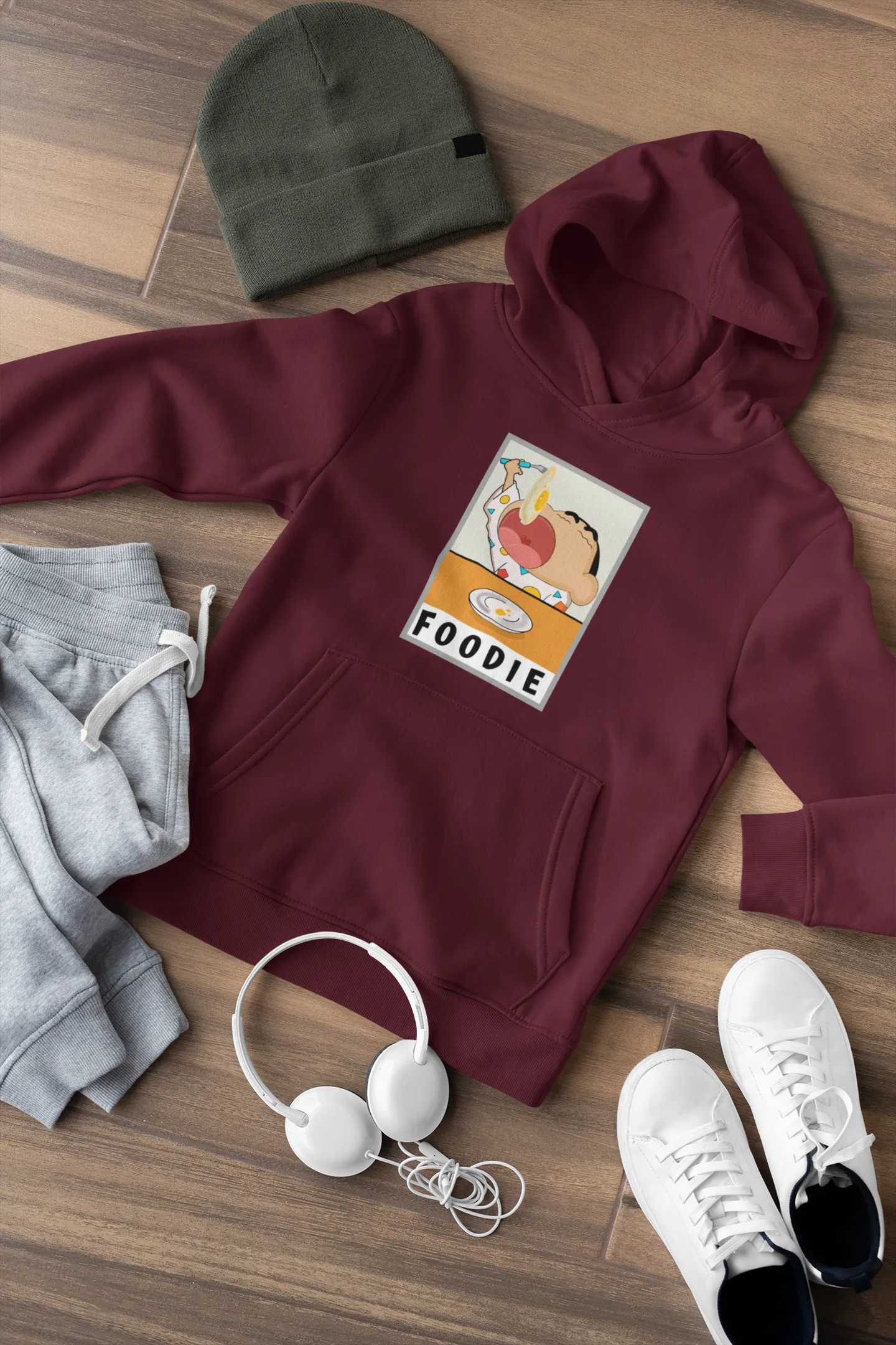 "FOODIE"- SHINCHAN - WINTER HOODIES