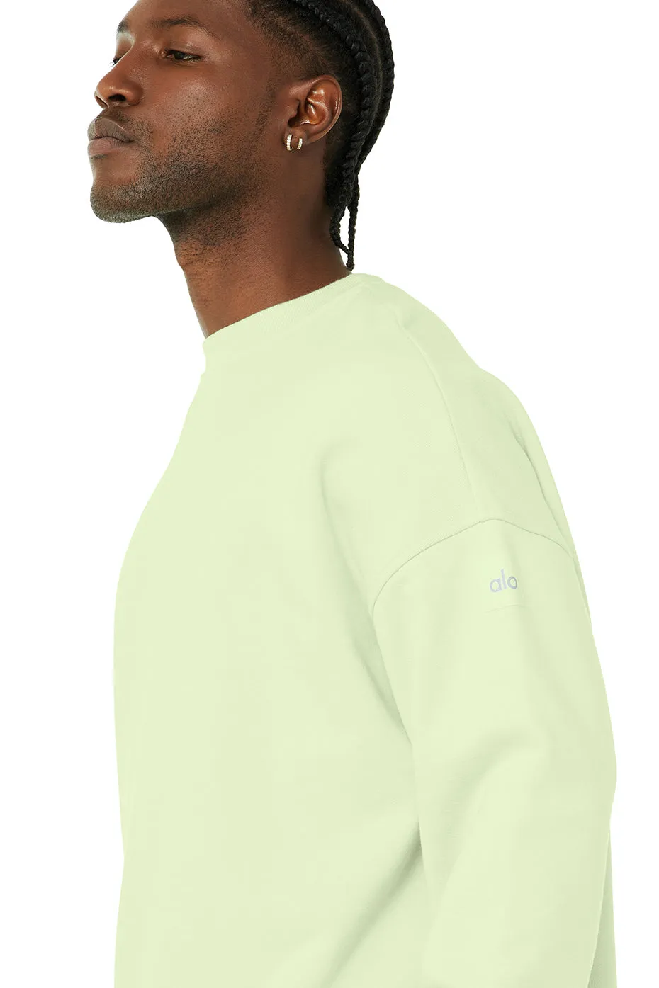 Renown Crew Neck Pullover - Limelight